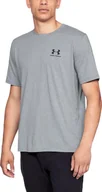 Koszulki męskie - Under Armour Koszulka męska Sportstyle Left Chest SS szara r. XL 1326799036 - miniaturka - grafika 1