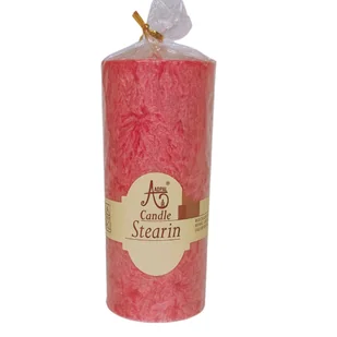 Naturalna świeca walec 160/70, zapachowa Czarna porzeczka, bordowa stearyna - Świece - miniaturka - grafika 1
