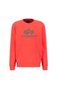 Bluzy męskie - Bluza Alpha Industries Basic Sweater radiant red - miniaturka - grafika 1