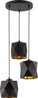 Lampy sufitowe - TK Lighting Lampa sufitowa wisząca Siro BLACK 3pł. 1045 - miniaturka - grafika 1