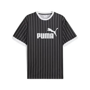 Męska koszulka Essentials w paski PUMA Black - Koszulki sportowe męskie - miniaturka - grafika 1