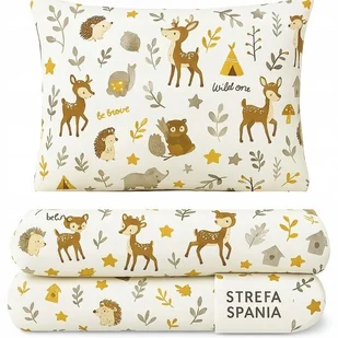 Komplet pościeli do łóżeczka 100x135 + 40x60 dziecięca bawełna zwierzątka - Pościel dla dzieci Komplet pościeli do łóżeczka 100x135 + 40x60 dziecięca bawełna zwierzątka - Pościel dla dzieci - miniaturka - grafika 1