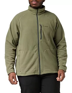 Columbia Męska kurtka polarowa z zamkiem błyskawicznym na całej długości, Fast Trek II zielony Stone Green M 1420421 - Kurtki męskie - miniaturka - grafika 1