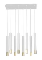 Lampy sufitowe - Sigma Sopel Grand lampa wisząca 8-punktowa biała/złota 33391 - miniaturka - grafika 1