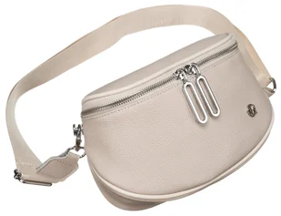 Damska torebka eko Rovicky saszetka crossbody modna miejska listonoszka, beżowy - Torebki damskie - miniaturka - grafika 1