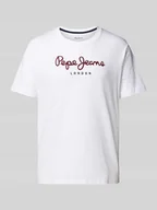 Koszulki męskie - T-shirt z nadrukiem z logo - miniaturka - grafika 1