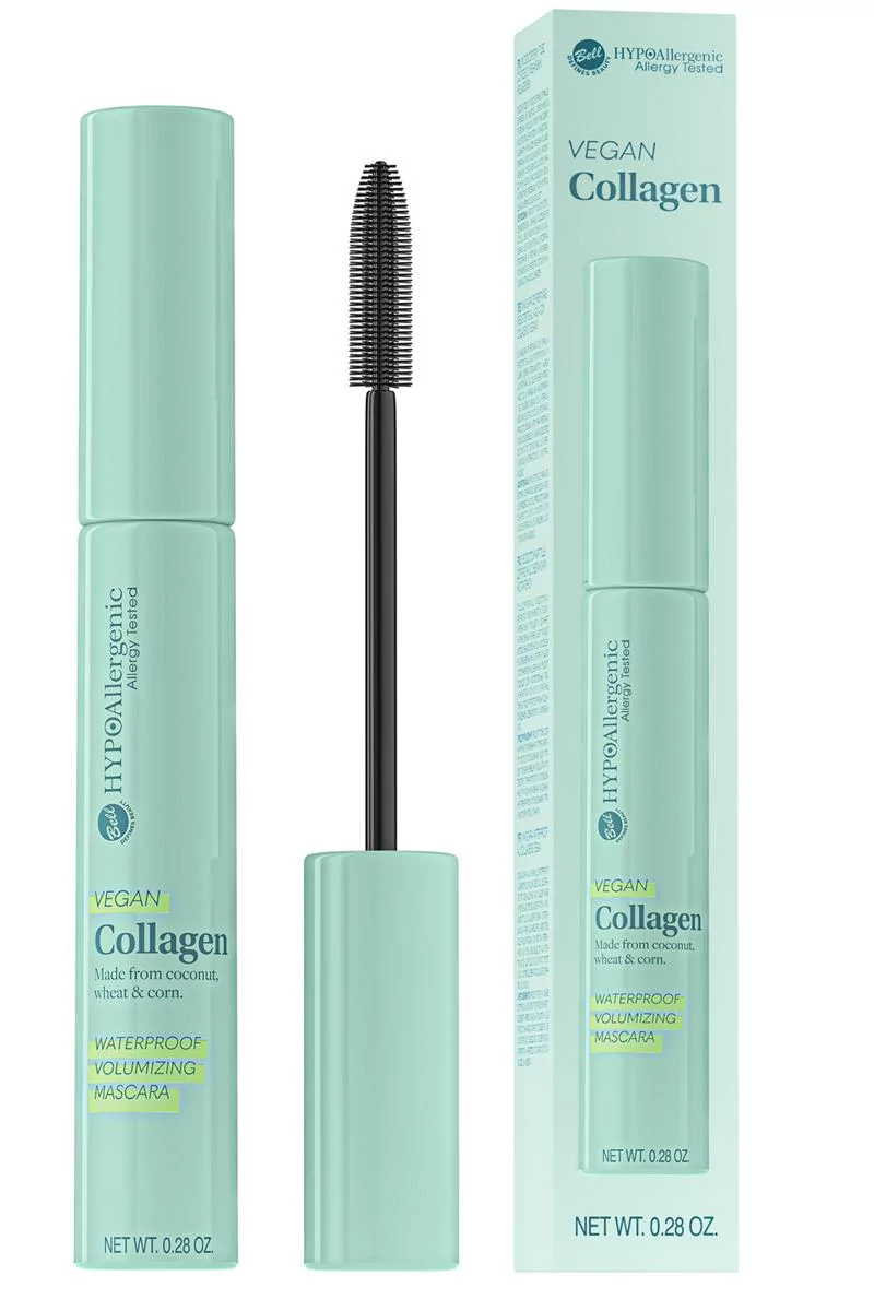 Bell Hypoallergenic Vegan Collagen Waterproof Volumizing Mascara 01 Black, 8g
