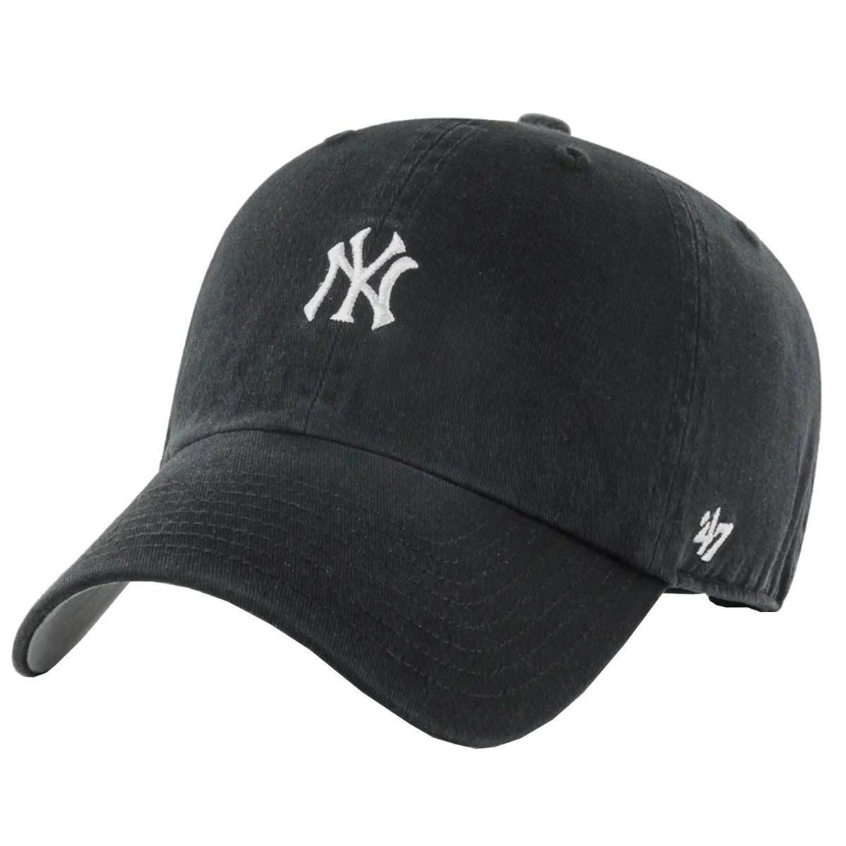 47 Brand Mlb New York Yankees Base Runner Cap B-Bsrnr17Gws-Bkc Męskie Czapka Z Daszkiem Czarna
