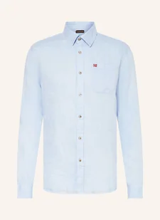 Napapijri Koszula Z Lnu G-Linen Ls Regular Fit blau - NAPAPIJRI - Koszule męskie - miniaturka - grafika 1