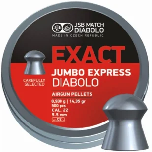 Śrut 5,52 mm JSB Exact Jumbo Express 250 szt - Amunicja do wiatrówek - miniaturka - grafika 1