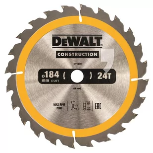 DEWALT Tarcza DT1939 do pilarek przenośn 184x16mm DT1939-QZ DT1939-QZ - Akcesoria do elektronarzędzi - miniaturka - grafika 2
