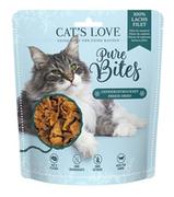 Przysmaki dla kotów - CAT'S LOVE Pure Bites filet z łososia - przysmaki liofilizowane dla kota 50g - miniaturka - grafika 1