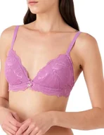 Biustonosze - Emporio Armani Damski trójkątny biustonosz z koronką, Hortensia, L - miniaturka - grafika 1
