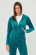 Bluzy damskie - JUICY COUTURE Turkusowa bluza Madison - Juicy Couture - miniaturka - grafika 1