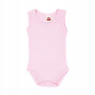 Body dla niemowląt - BODY NA RAMIĄCZKO BEZ RĘKAWKÓW NIEBIESKIE PRĄŻEK 68 - miniaturka - grafika 1