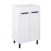 Szafki łazienkowe - Szafka podumywalkowa Ameland biała 84,6 x 51,3 cm Elita - miniaturka - grafika 1