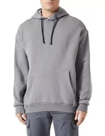 Bluzy męskie - Koton Męska bluza z kapturem Kangaroo Pocket Detail Long Sleeve Hoodie, szary (031), XL - miniaturka - grafika 1