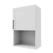 Meble kuchenne - Arco Szafka Wisząca Wysoka Zabudowa Mikrofalówki Gm-60-H92 Biały Mat - miniaturka - grafika 1