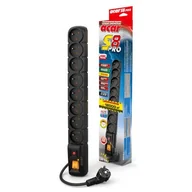 Listwy zasilające - Acar HSK S8 PRO (listwa zabezpieczająco-filtrująca, 8 czarna,3 m) (ALP-ACARS8pro---03) - miniaturka - grafika 1