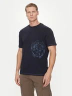 Koszulki męskie - Napapijri T-Shirt S-Vanni NP0A4IEA Granatowy Regular Fit - miniaturka - grafika 1