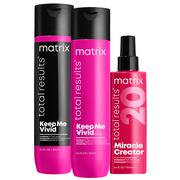 Zestawy kosmetyków damskich - Matrix Keep Me Vivid, zestaw chroniący kolor, szampon + odżywka + maskaw sprayu - miniaturka - grafika 1