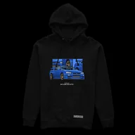 Bluzy męskie - Czarna bluza z kapturem NISSAN SKYLINE R34-XS - miniaturka - grafika 1