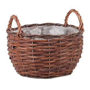 Kosz z uchwytami okrągły 24 x 24 x 14/20 cm - Pozostałe akcesoria do uprawy roślin - miniaturka - grafika 1