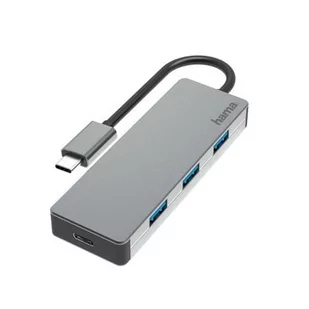 Hama Hub USB-C USB-C wtyk USB-A gniazdo USB 3.2 Gen1 5Gbit s OTG - Huby USB - miniaturka - grafika 1