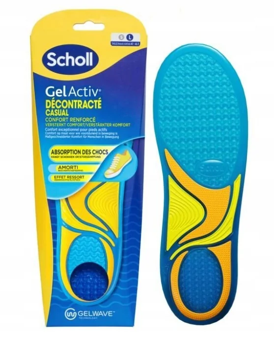 Scholl GelActiv Casual wkładki żelowe do butów 40-46,5 1 para