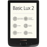Czytniki ebooków - PocketBook Basic Lux 2 czarny (PB616W-H-WW) - miniaturka - grafika 1