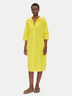 Iconique Sukienka letnia IC25-093 Żółty Regular Fit - Sukienki - miniaturka - grafika 1