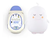 Elektroniczne nianie i monitory oddechu - Snuza Monitor oddechu HERO MD + Pingwinek ZOE Lampka LED dla dziecka - miniaturka - grafika 1