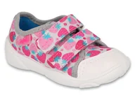 Buty dla dziewczynek - Trampki kapcie dziecięce dziewczęce domowe na rzepy Befado 907P152-25 - miniaturka - grafika 1