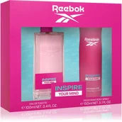 Zestawy kosmetyków damskich - Zestaw Reebok Inspire Your Mind Woda toaletowa 100 ml + Dezodorant 150 ml (8436581946253) - miniaturka - grafika 1