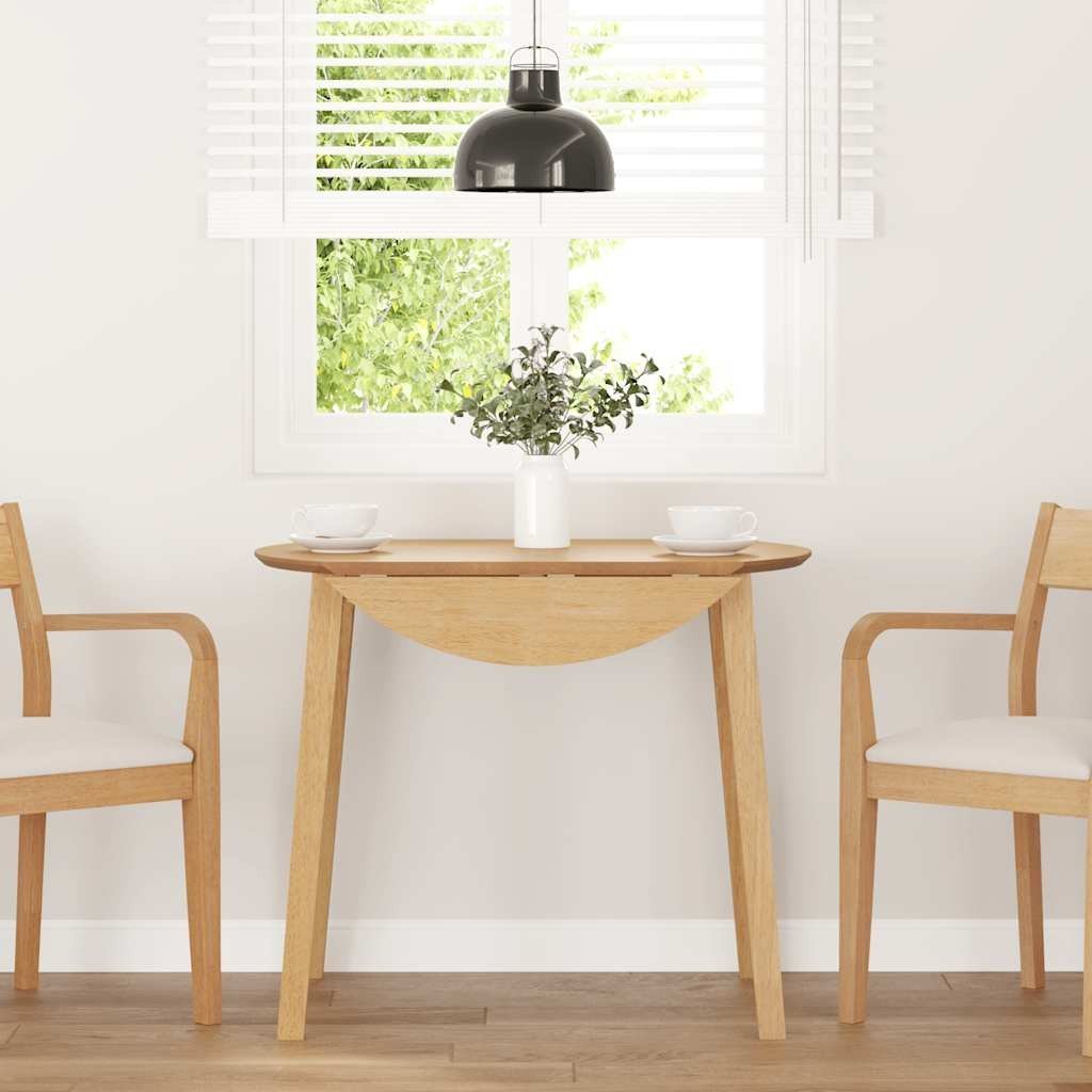 vidaXL Stół jadalny Naturalne drewno lite Guma