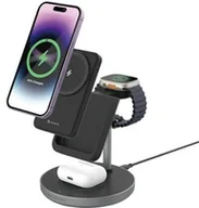 Ładowarki do telefonów - Adam Elements Magnetyczna stacja ładująca 5w1 MagSafe, czarna - miniaturka - grafika 1
