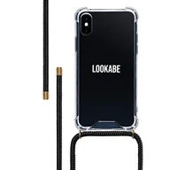 Etui i futerały do telefonów - LOOKABE – Łańcuszek na telefon komórkowy z etui na telefon komórkowy do zawieszenia, kompatybilny z iPhone (iPhone XS Max, czarny) - miniaturka - grafika 1