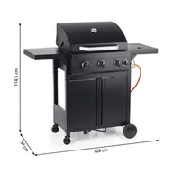 Grille gazowe - GRILL GAZOWY LANDMANN WÓZEK 3.1 Z RUSZTEM ŻELIWNYM - miniaturka - grafika 1