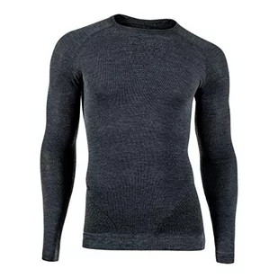UYN UYN męska koszulka z długim rękawem Fusyon Cashmere Uw, szary, xxl U100117 - Koszulki męskie - miniaturka - grafika 1