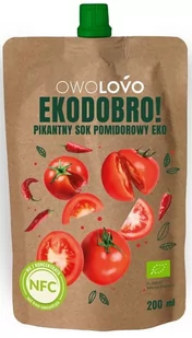 Bio Owolovo Sok Pomidorowy Pikantny 200ml - Ovolovo - Soki i napoje niegazowane - miniaturka - grafika 1