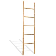 Stojaki na ręczniki papierowe - Bambusowa drabinka na ręczniki, 5 szczebli, 150 cm - miniaturka - grafika 1