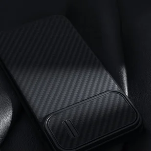 Nillkin Synthetic Fiber S Case etui iPhone 14 Pro Max z osłoną na aparat czarny - Etui i futerały do telefonów - miniaturka - grafika 14