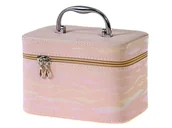 Kosmetyczki, organizery i kuferki - Adar Kuferek M walizka z lusterkiem na zamek 21x14x13cm - miniaturka - grafika 1