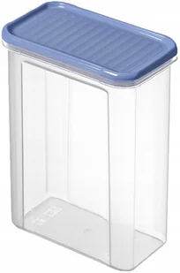 Pojemnik na żywność płatki plastikowy Rotho Domino 1500 ml Niebieski - Pojemniki kuchenne - miniaturka - grafika 1