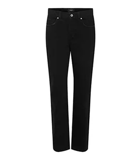 Spodnie damskie - bestseller a/s damskie spodnie jeansowe, czarny denim, 31W / 34L - grafika 1