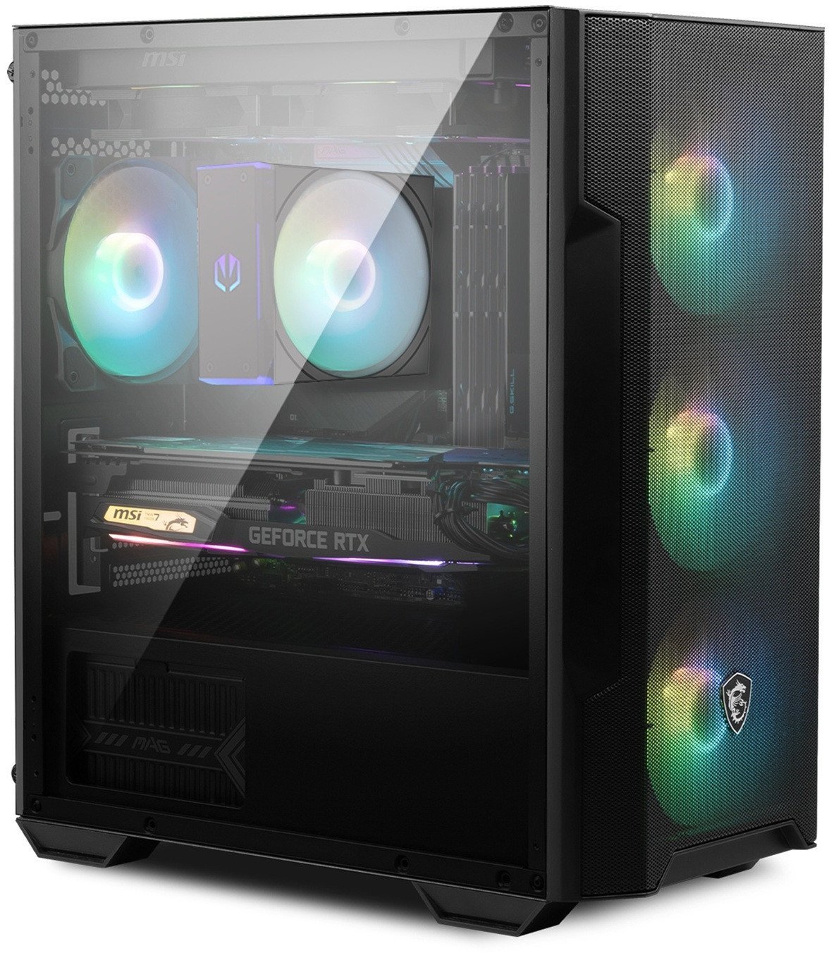 Powered by MSI Advanced Ryzen 7 8700F RTX 5060 Gaming OC 32GB SSD 1TB W11 WiFi6 BT5 DLSS 4
