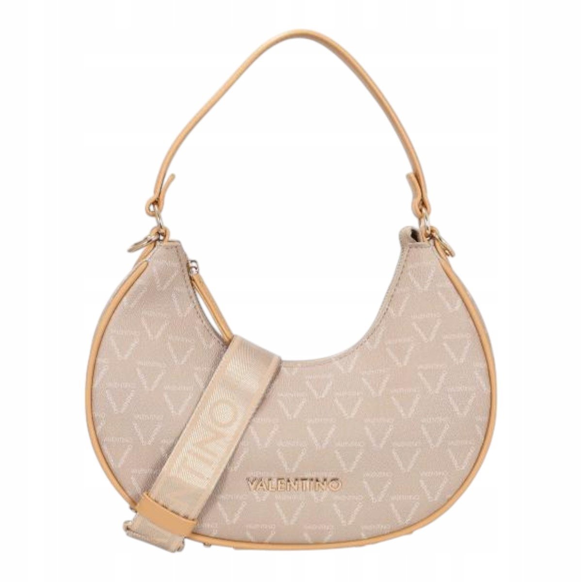 VALENTINO TOREBKA DAMSKA SHELBY HOBO BAG BEŻOWA