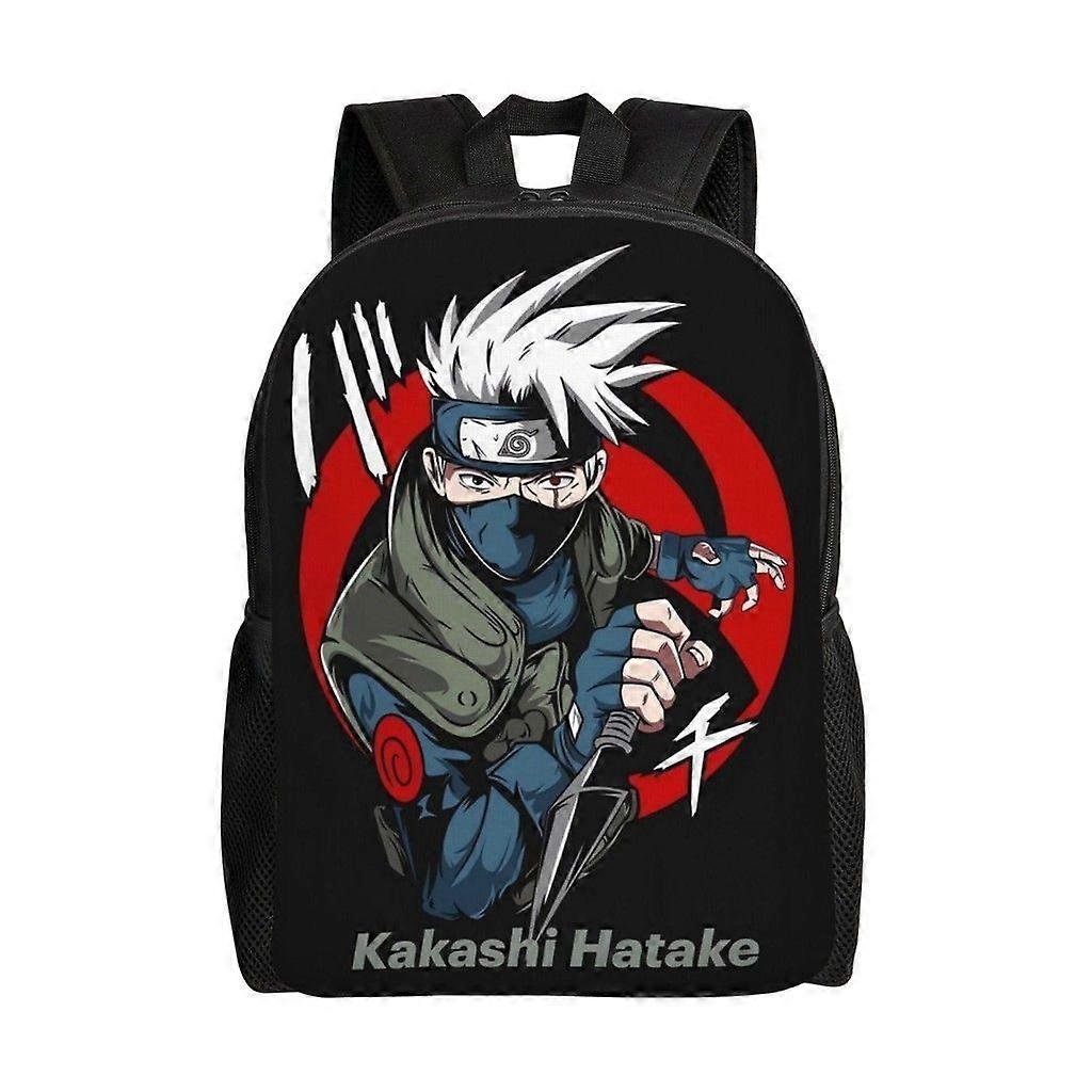 Wszechstronny plecak Hatake Kakashi Zmywalny plecak szkolny w stylu casual Modna torba na komputer z tkaniny Oxford Unisex-hjka4471