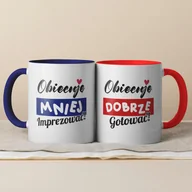 Kubki - Zestaw kubków dla niej i dla niego - Obiecuję ... - miniaturka - grafika 1