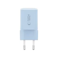Ładowarki do telefonów - TECH-PROTECT NCM33W 2-PORT NETWORK CHARGER PD33W/QC3.0 BABY BLUE - miniaturka - grafika 1